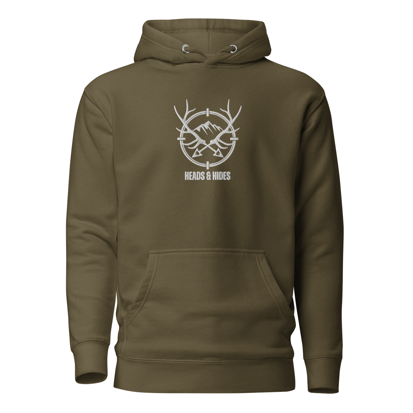 Heads & Hides - Embroidered Unisex Hoody