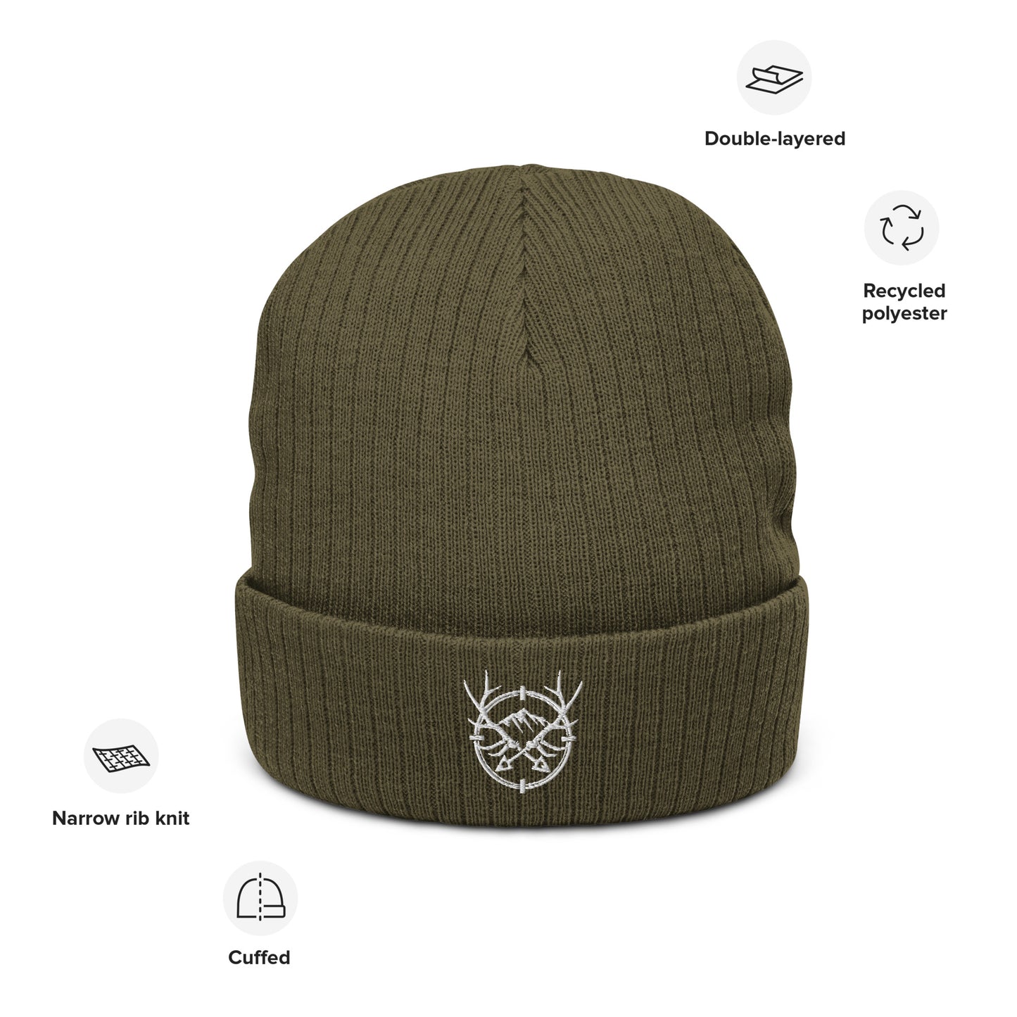 Heads & Hides - Ribbed Knit Beanie