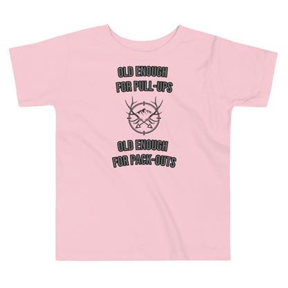 Heads & Hides - Young Hunter's Toddler "Pull-Ups & Pack-Outs Tee"