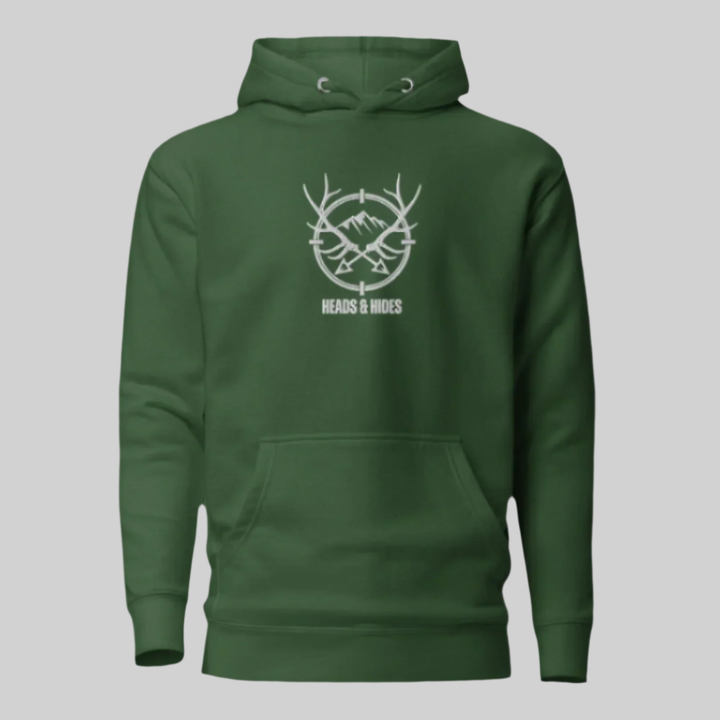 Heads & Hides - Embroidered Unisex Hoody