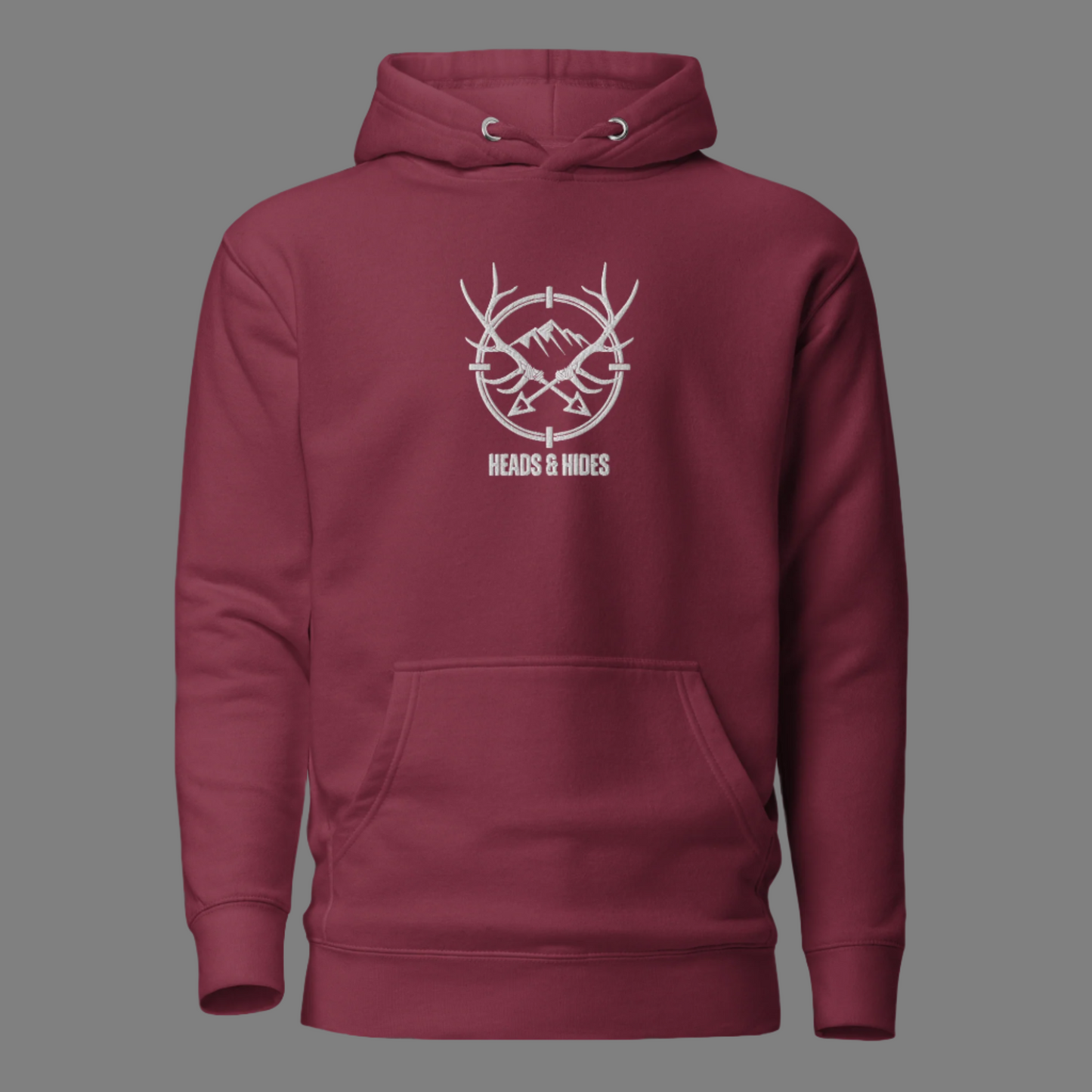 Heads & Hides - Embroidered Unisex Hoody