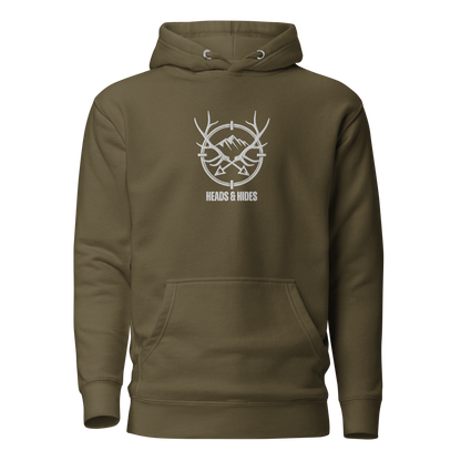 Heads & Hides - Embroidered Unisex Hoody