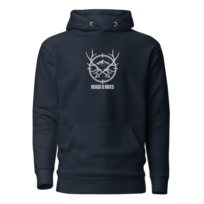 Heads & Hides - Embroidered Unisex Hoody